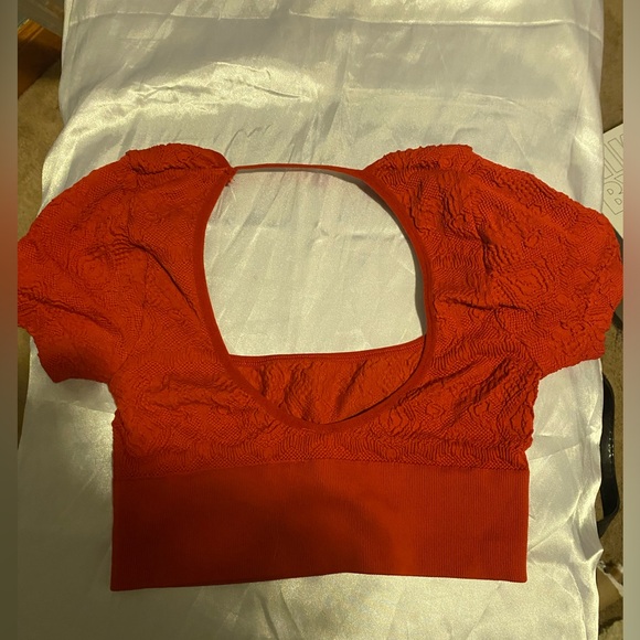 Urban Outfitters Red Crop Top- M/L - Picture 3 of 3